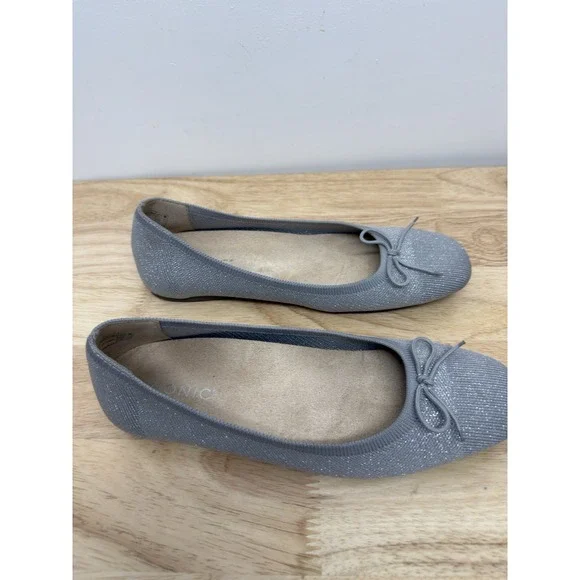 Vionic Women's Shoes Gray Uptown Skimmer Knit Slip-ons Loafers Size 8.5 #34 - Picture 2 of 8